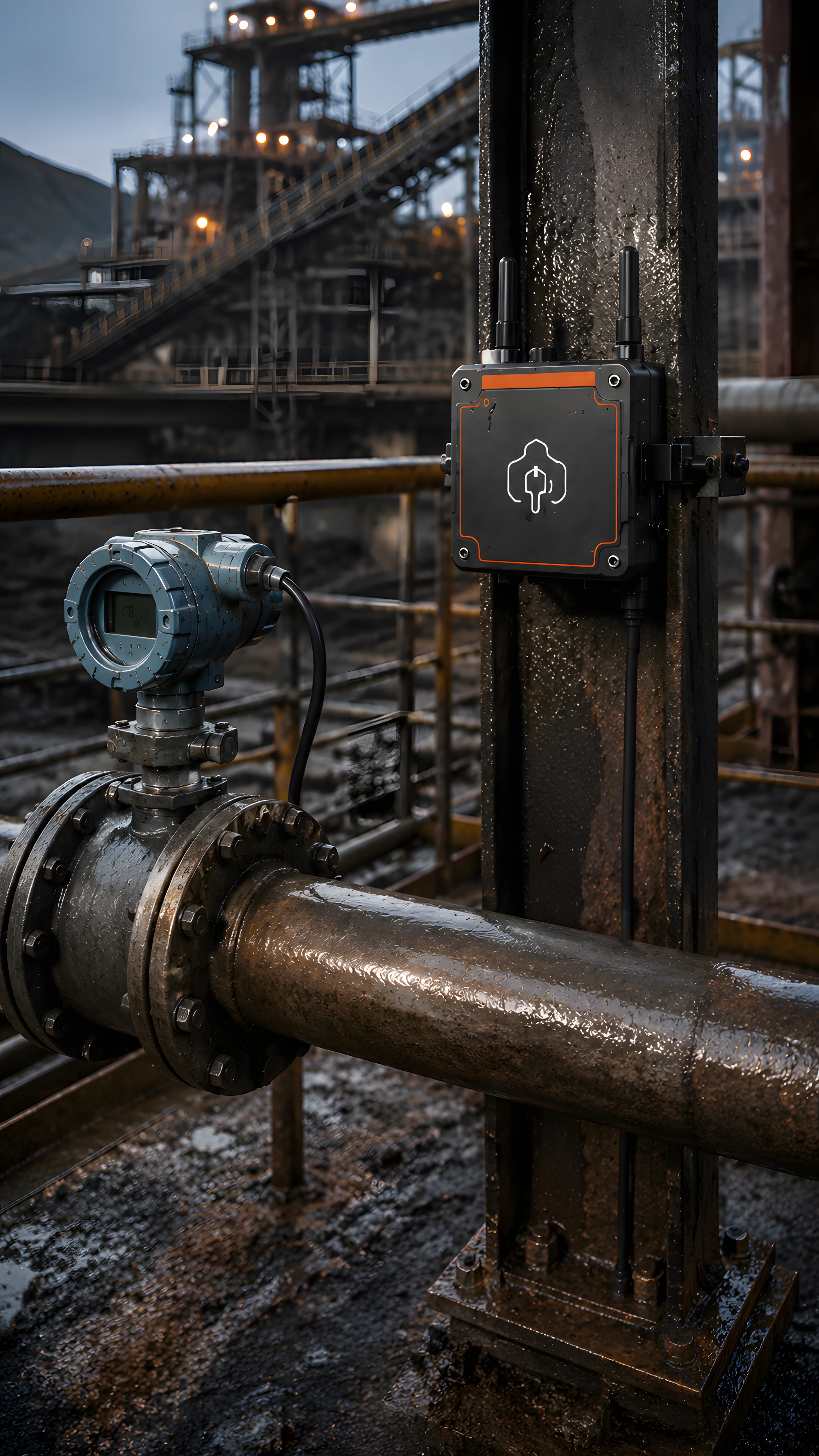 Sensor en mineroducto